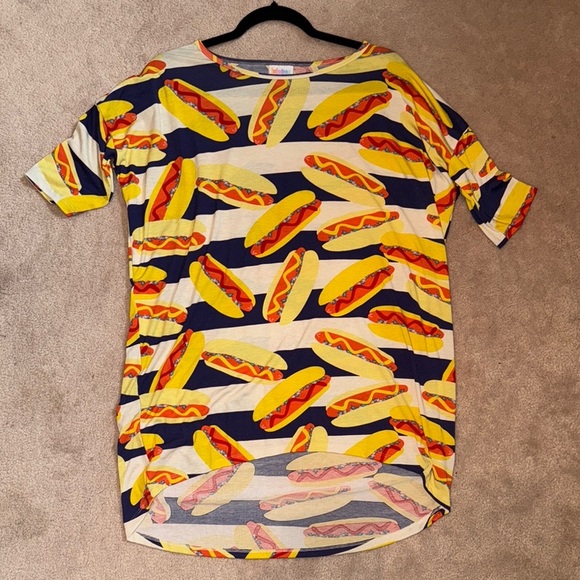 LuLaRoe Hot DogTunic Top - Picture 1 of 3